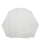 Mens White Cat Spellout Crewneck Jumper