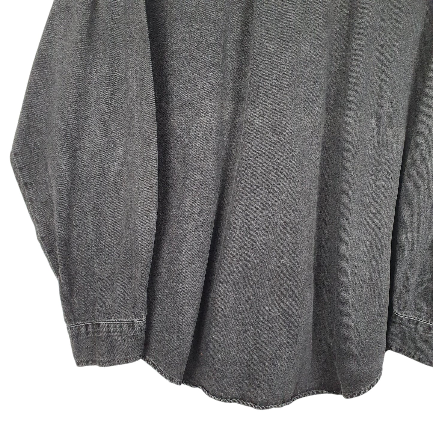 Mens Black Levis Denim Jeans Vintage Overshirt Long Sleeve Shirt