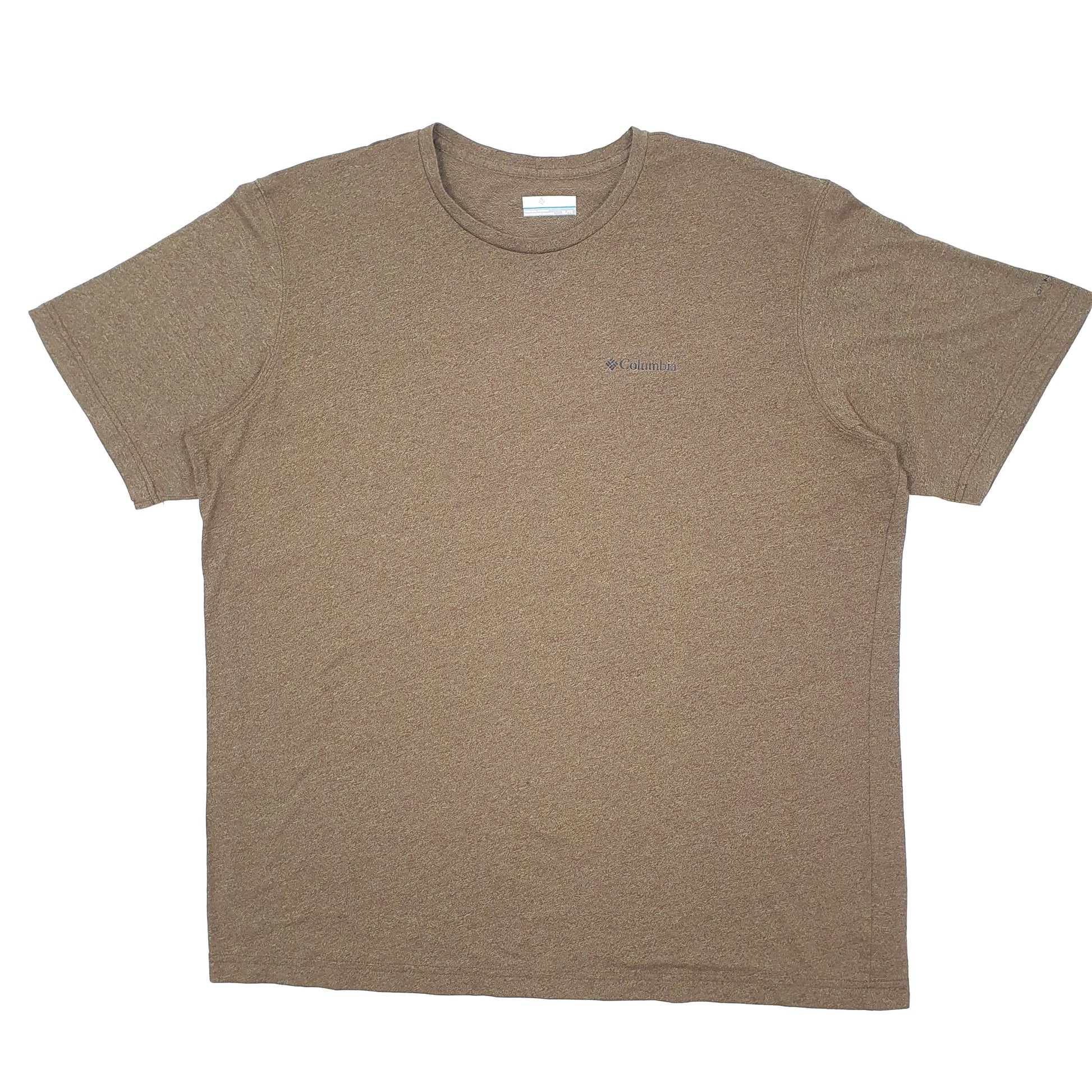 Mens Brown Columbia Sportswear Performance Short Sleeve T Shirt