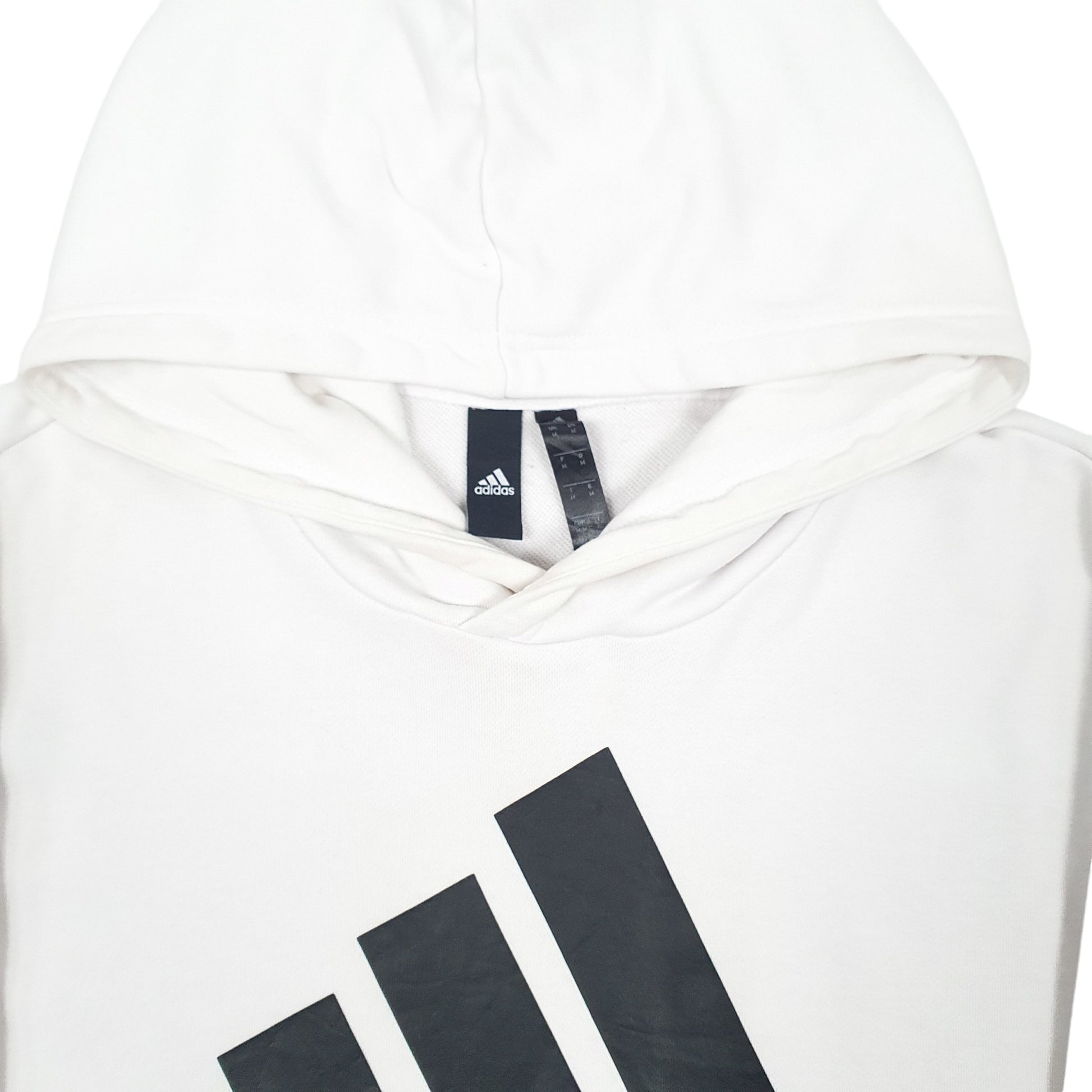 Mens White Adidas  Hoodie Jumper