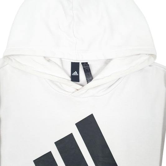 Mens White Adidas  Hoodie Jumper
