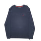 Mens Navy Nautica Knit Crewneck Jumper