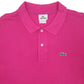 Mens Pink Lacoste  Short Sleeve Polo Shirt