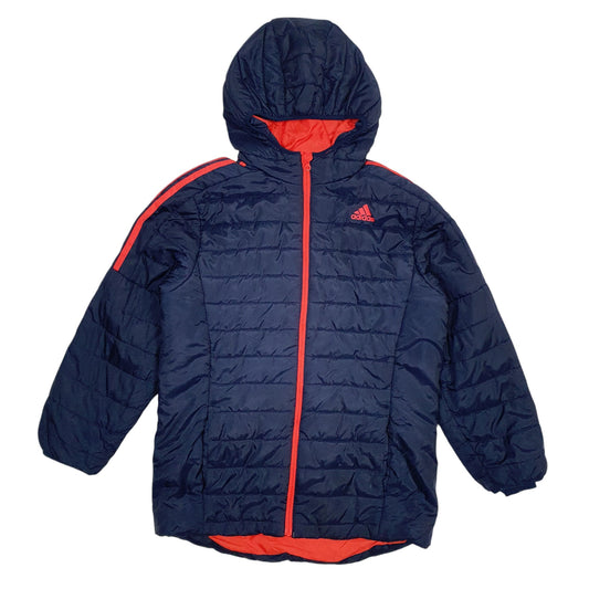 Mens Navy Adidas  Full Zip Coat