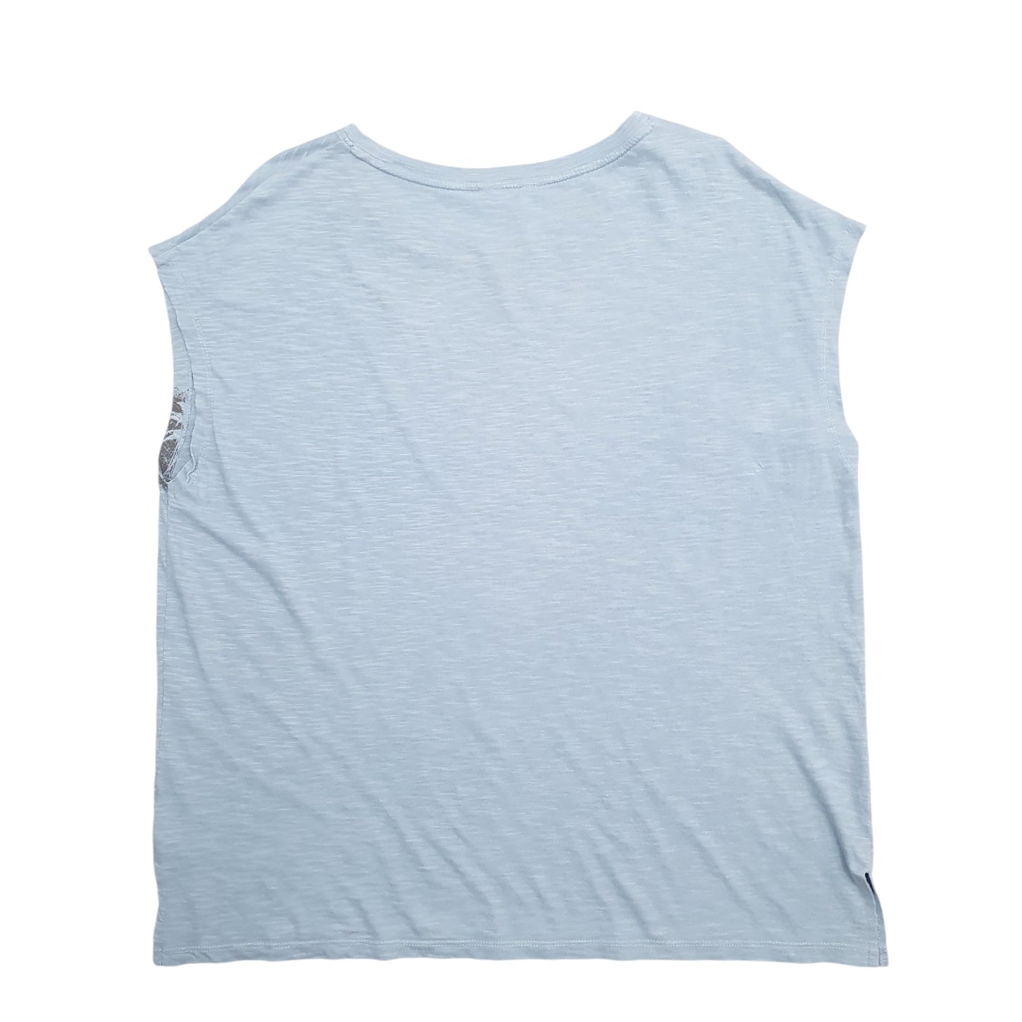 Womens Blue Hush Fits Oversized Palm Trees Short Sleeve T Shirt