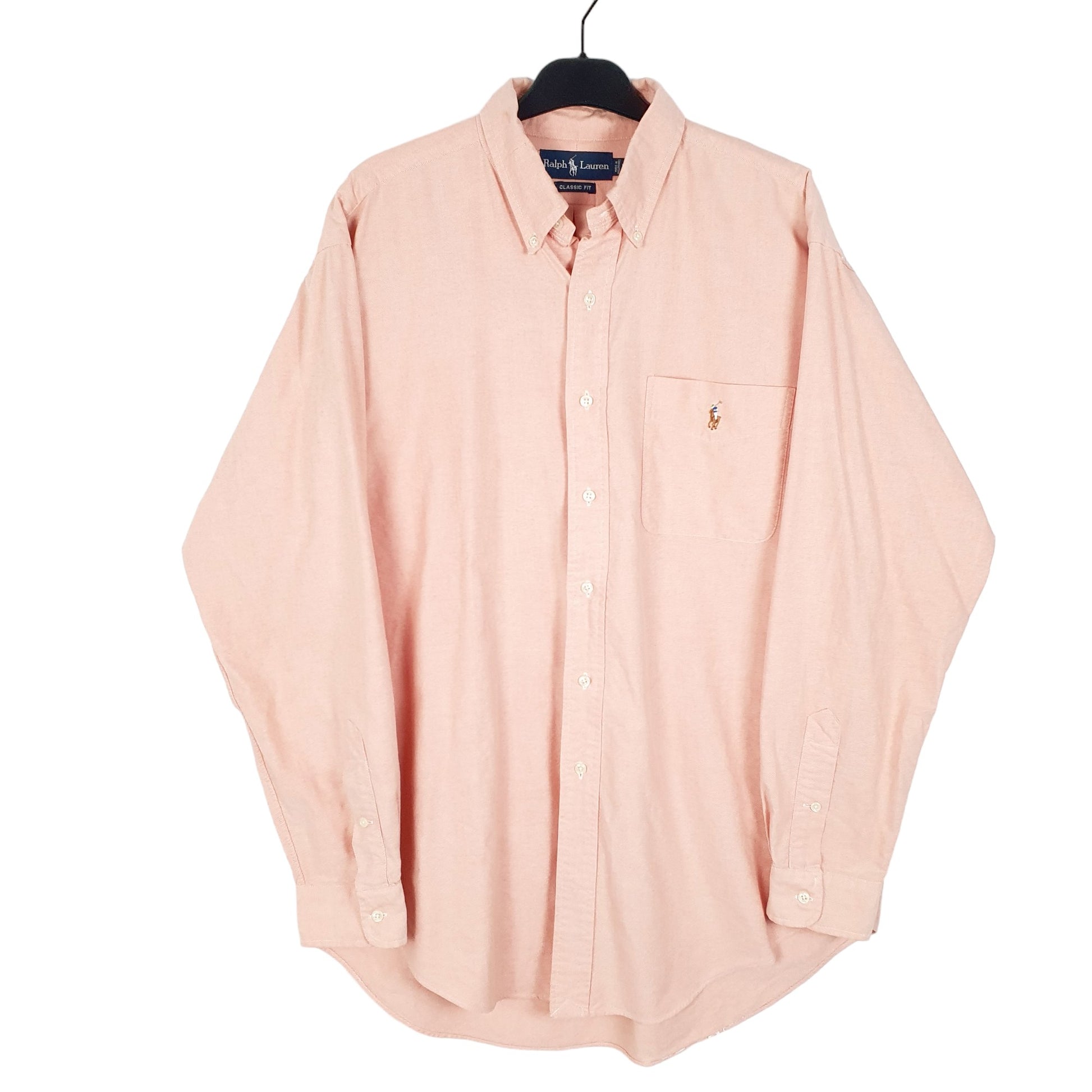 Mens Pink Ralph Lauren Oxford Long Sleeve Shirt