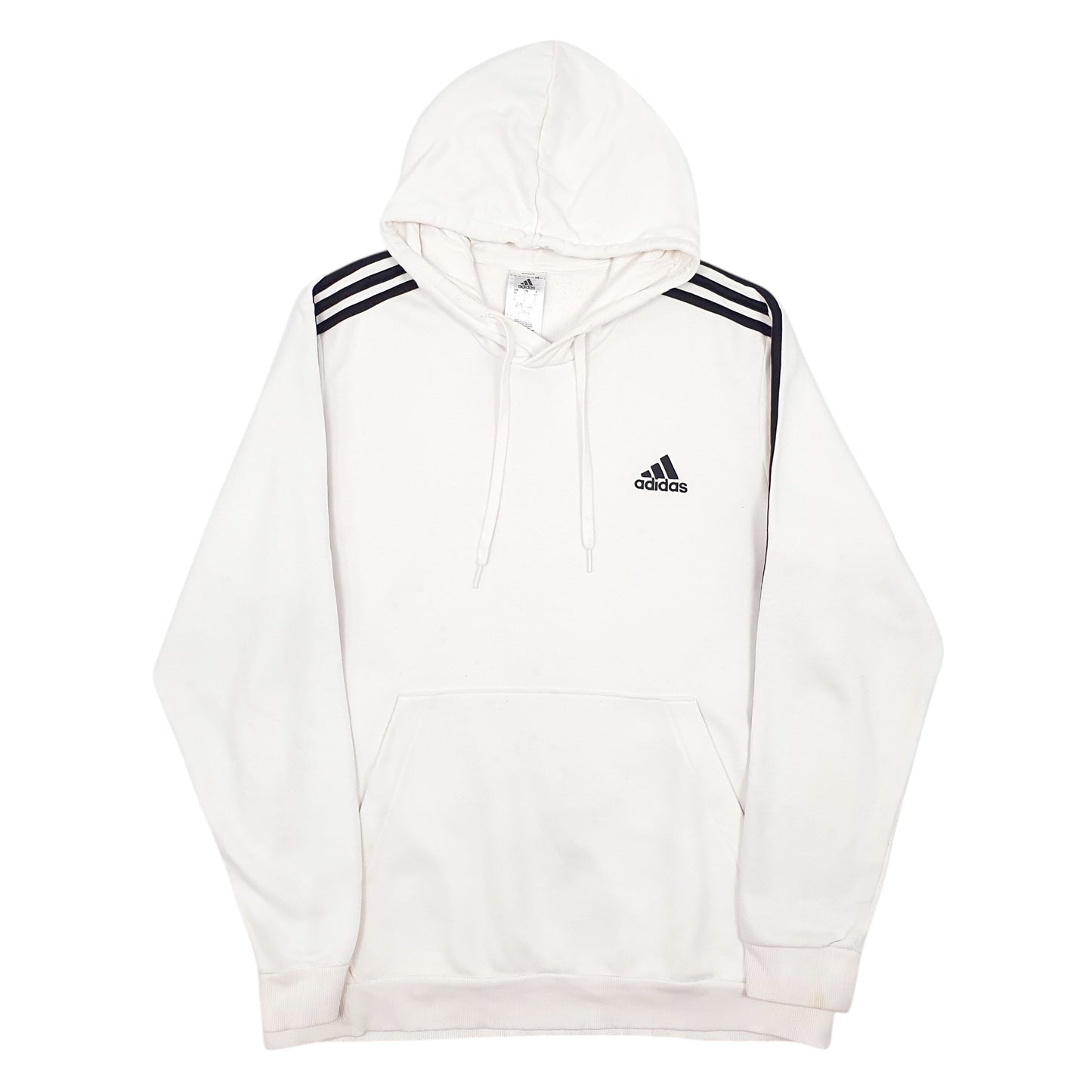 Mens White Adidas  Hoodie Jumper