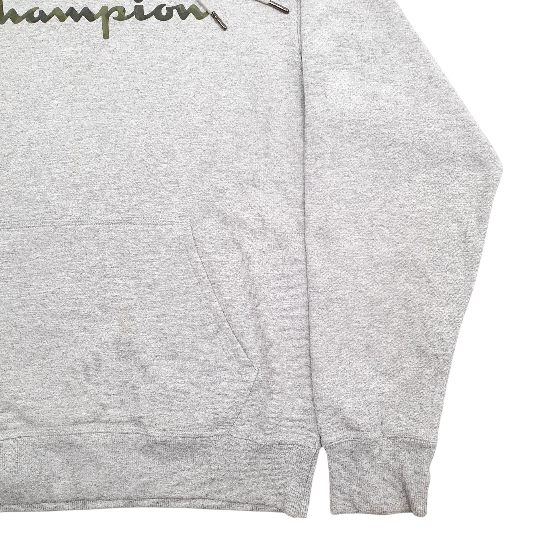 Mens Grey Champion  Hoodie Jumper