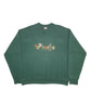 Mens Green Fruit Of The Loom Up Nodth Spellout Crewneck Jumper