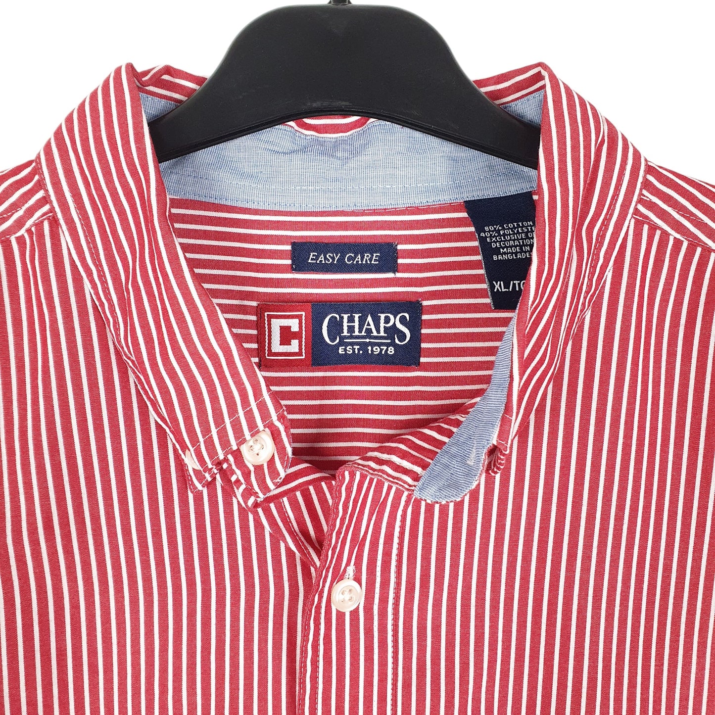 Mens Red Chaps  Long Sleeve Shirt
