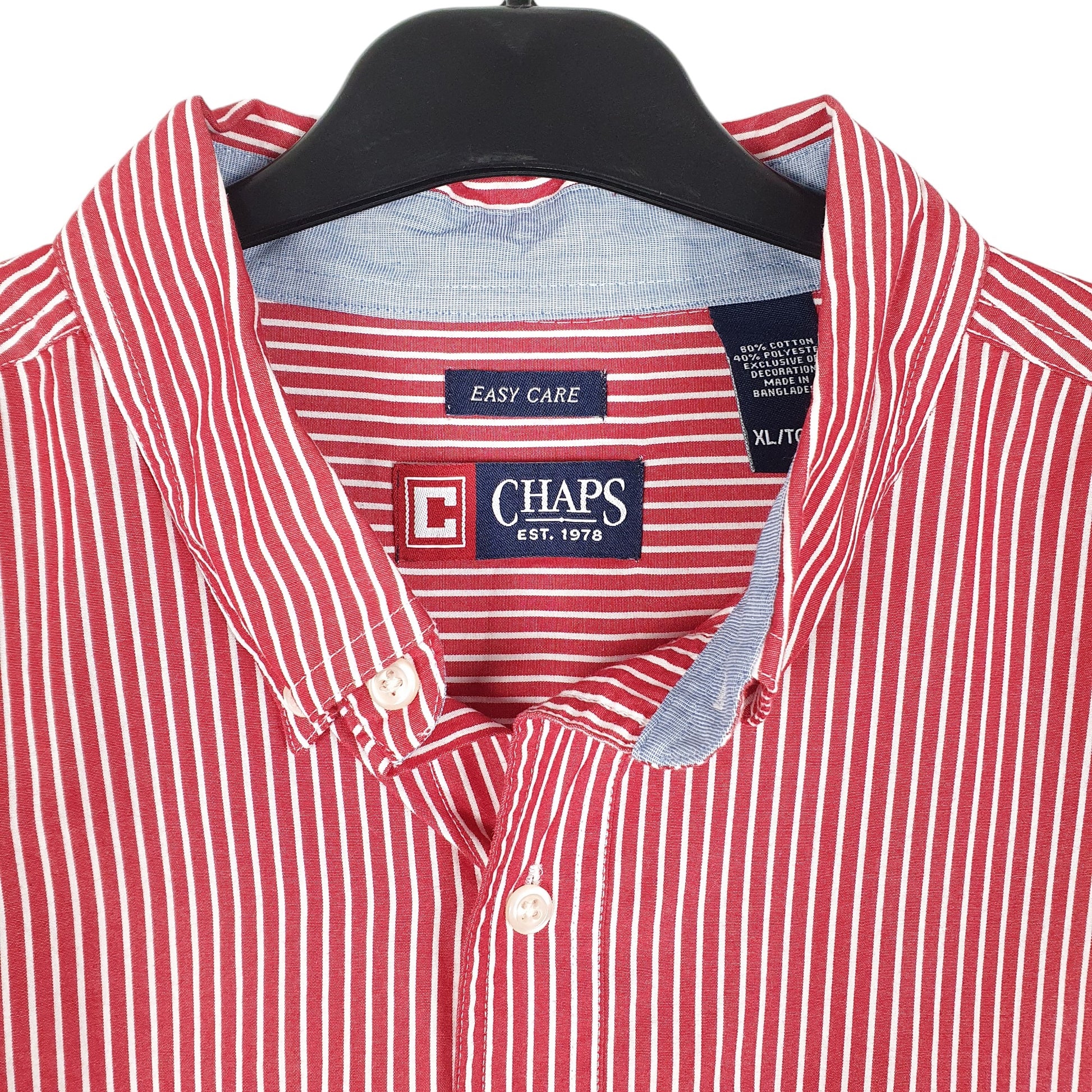 Mens Red Chaps  Long Sleeve Shirt