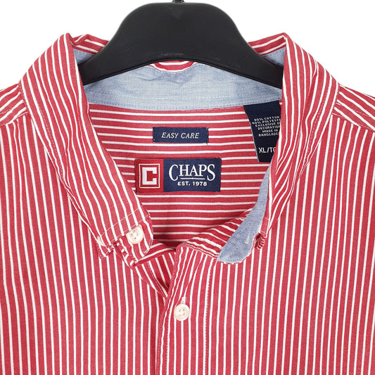 Mens Red Chaps  Long Sleeve Shirt
