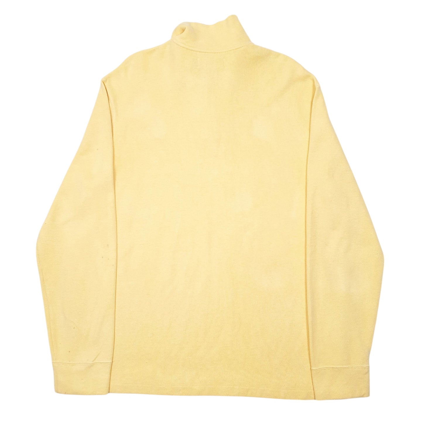 Mens Yellow Polo Ralph Lauren  Quarter Zip Jumper