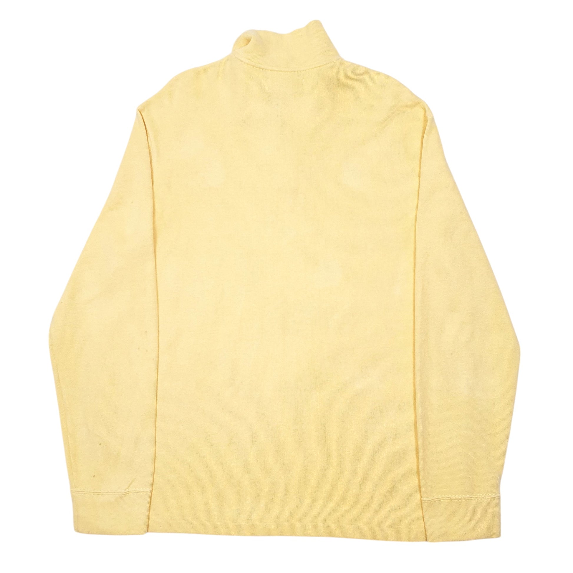 Mens Yellow Polo Ralph Lauren  Quarter Zip Jumper