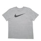 Mens Grey Nike Swoosh Short Sleeve T Shirt