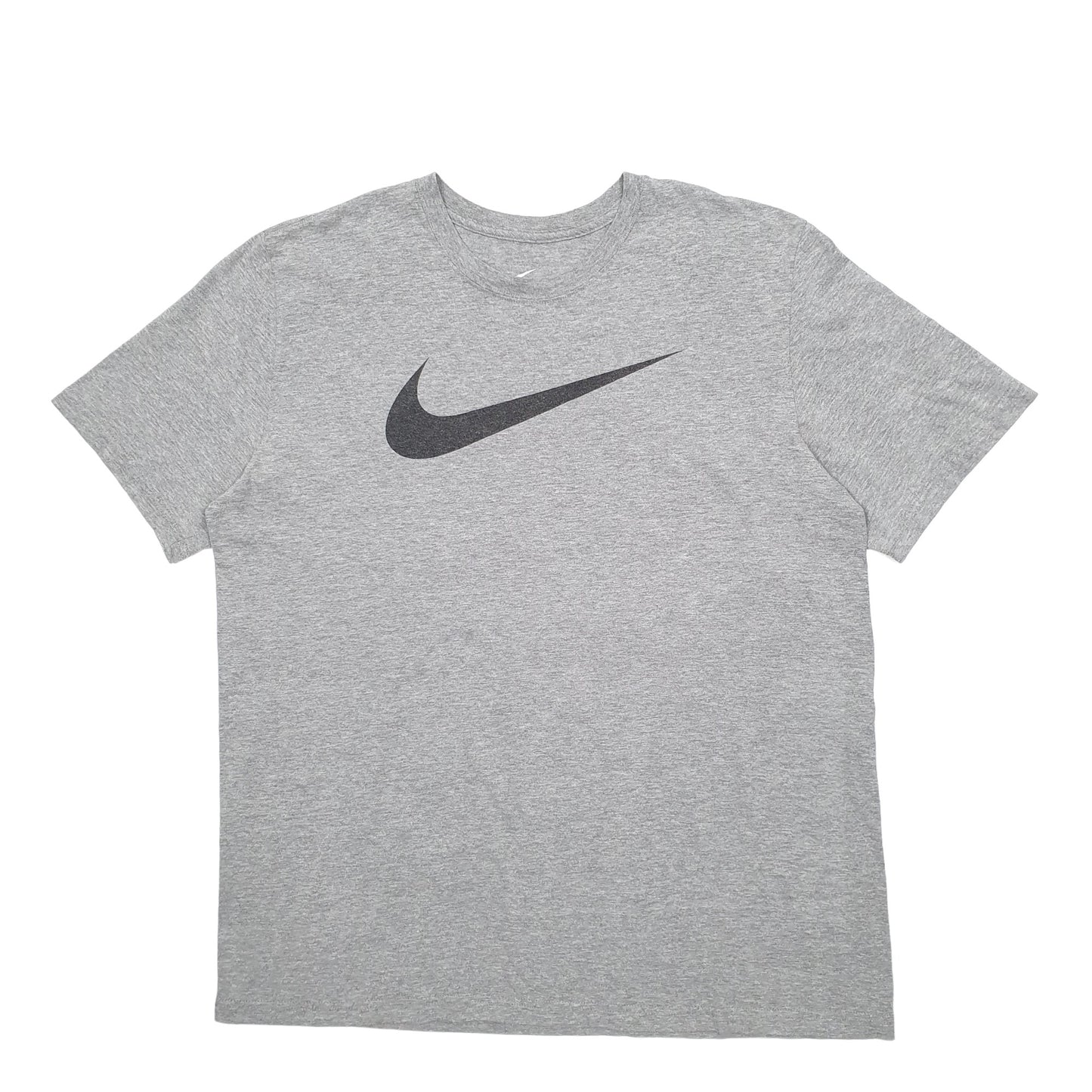 Mens Grey Nike Swoosh Short Sleeve T Shirt