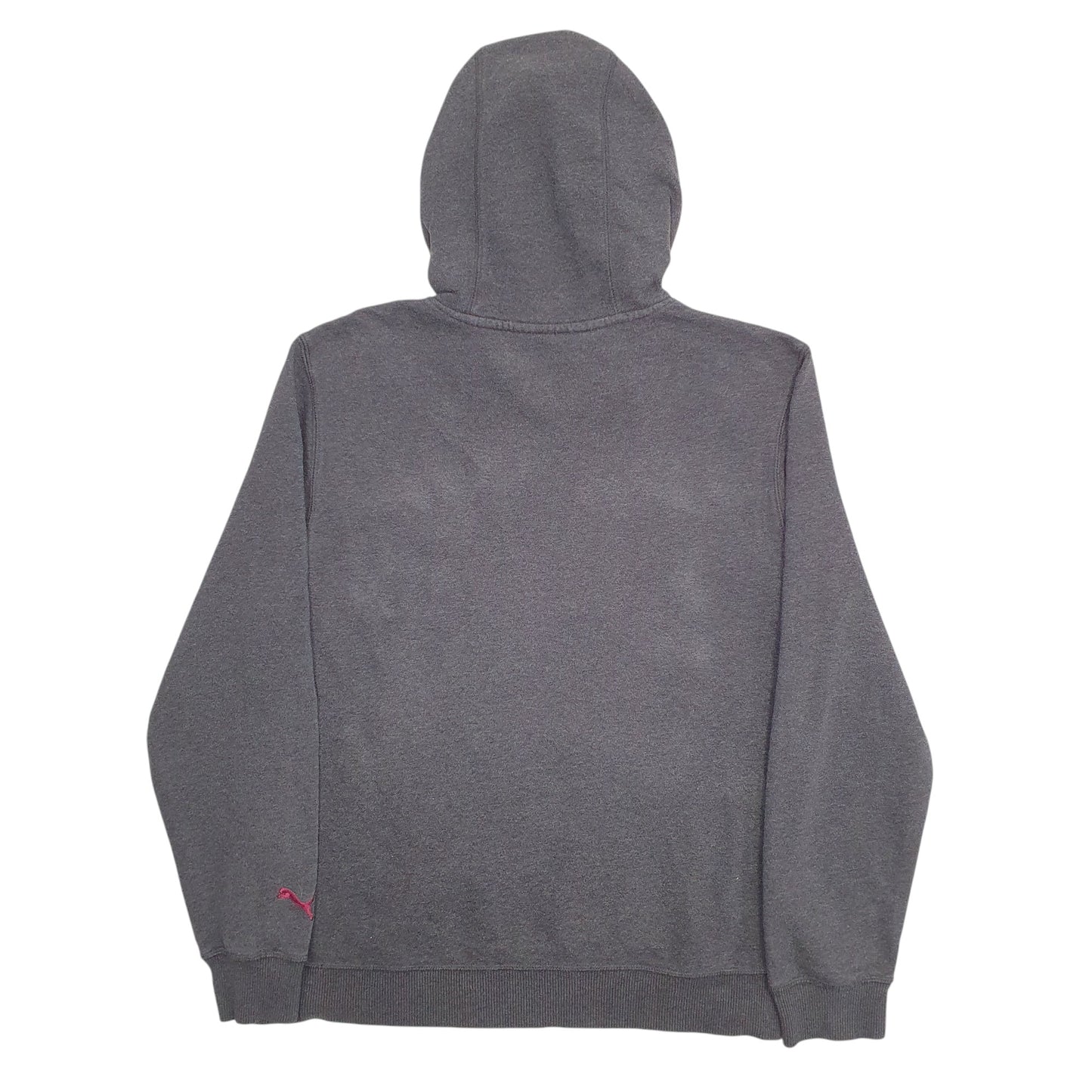 Mens Grey Puma Spellout Hoodie Jumper