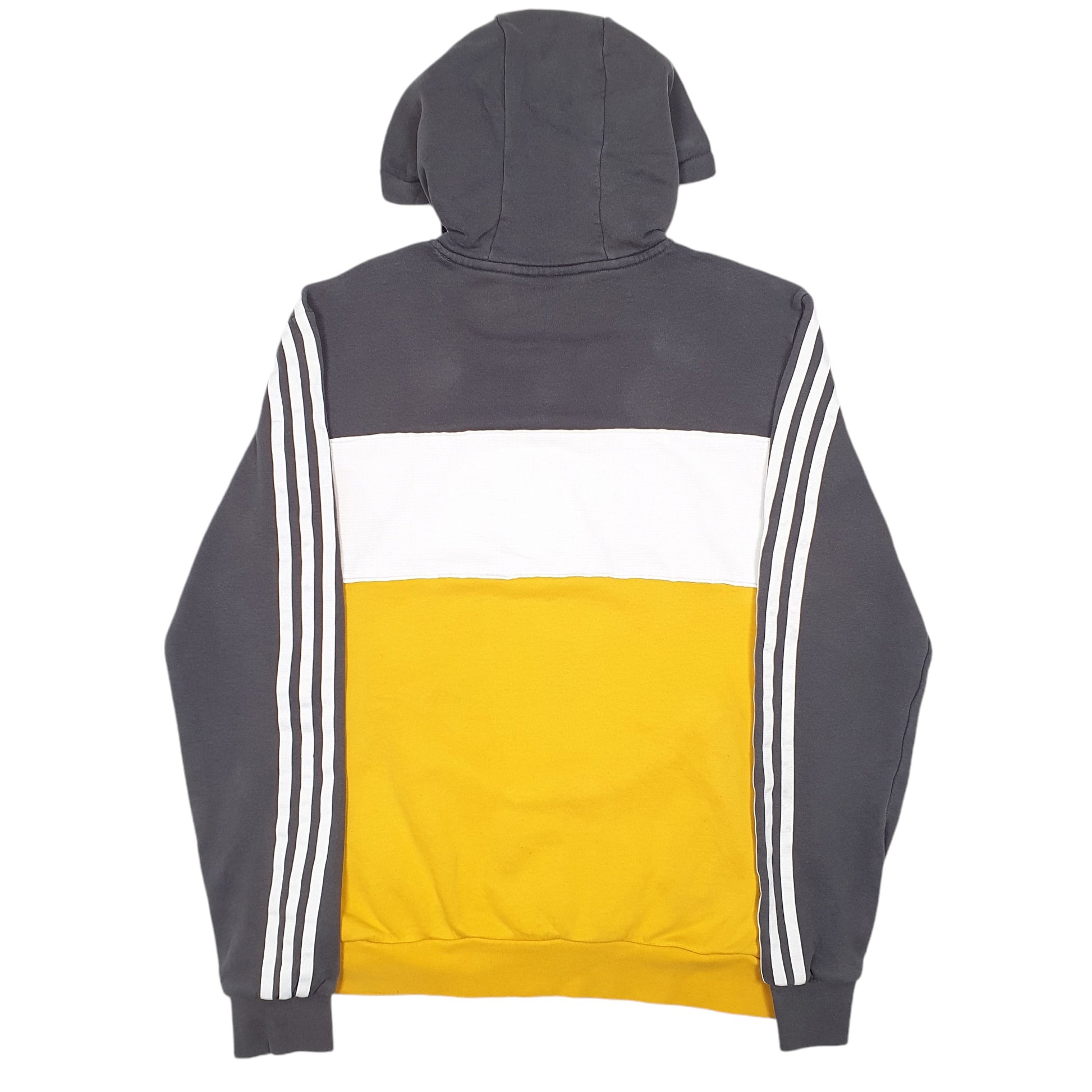 Mens Grey Adidas Spellout Hoodie Jumper