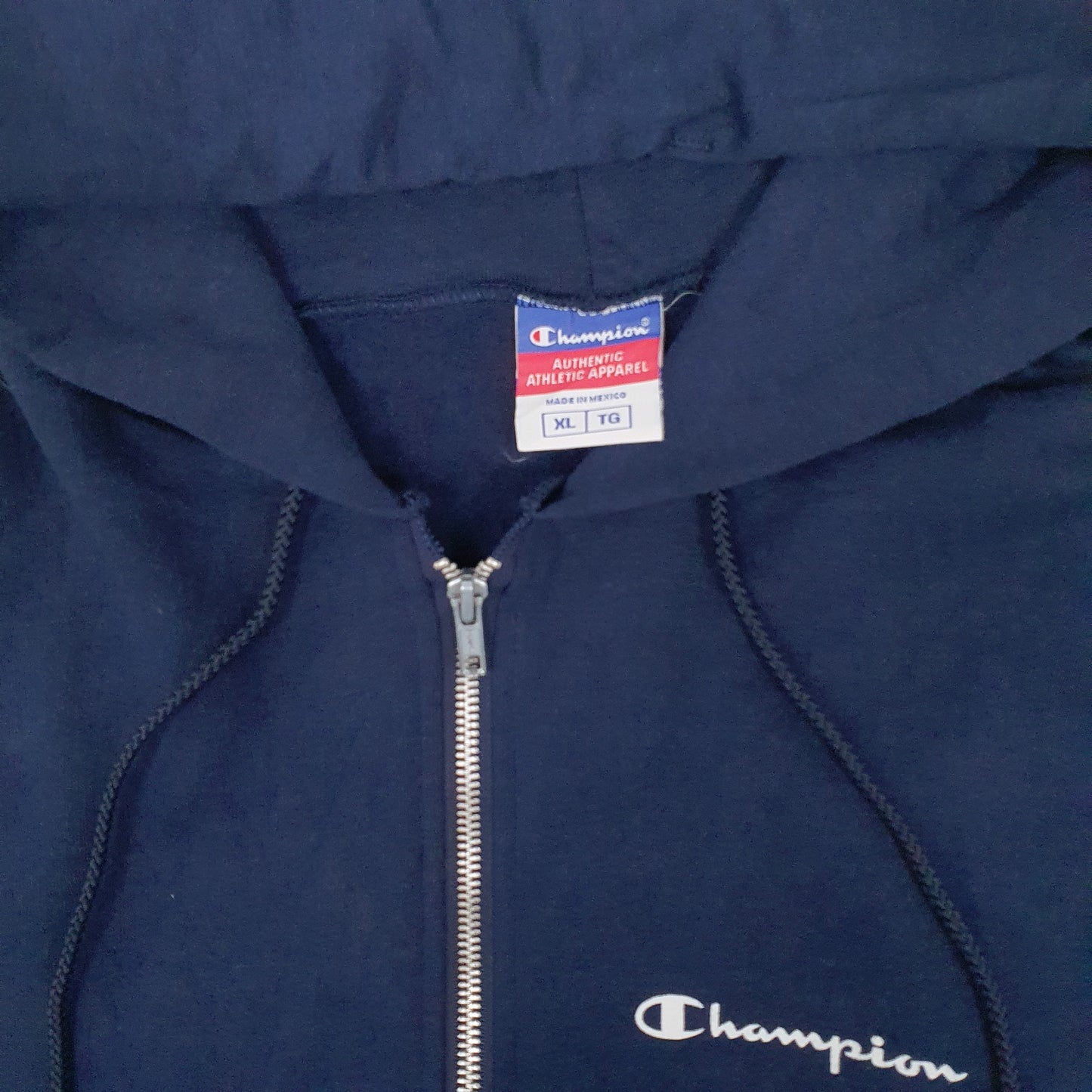 Mens Navy Champion  Full Zip Jumper