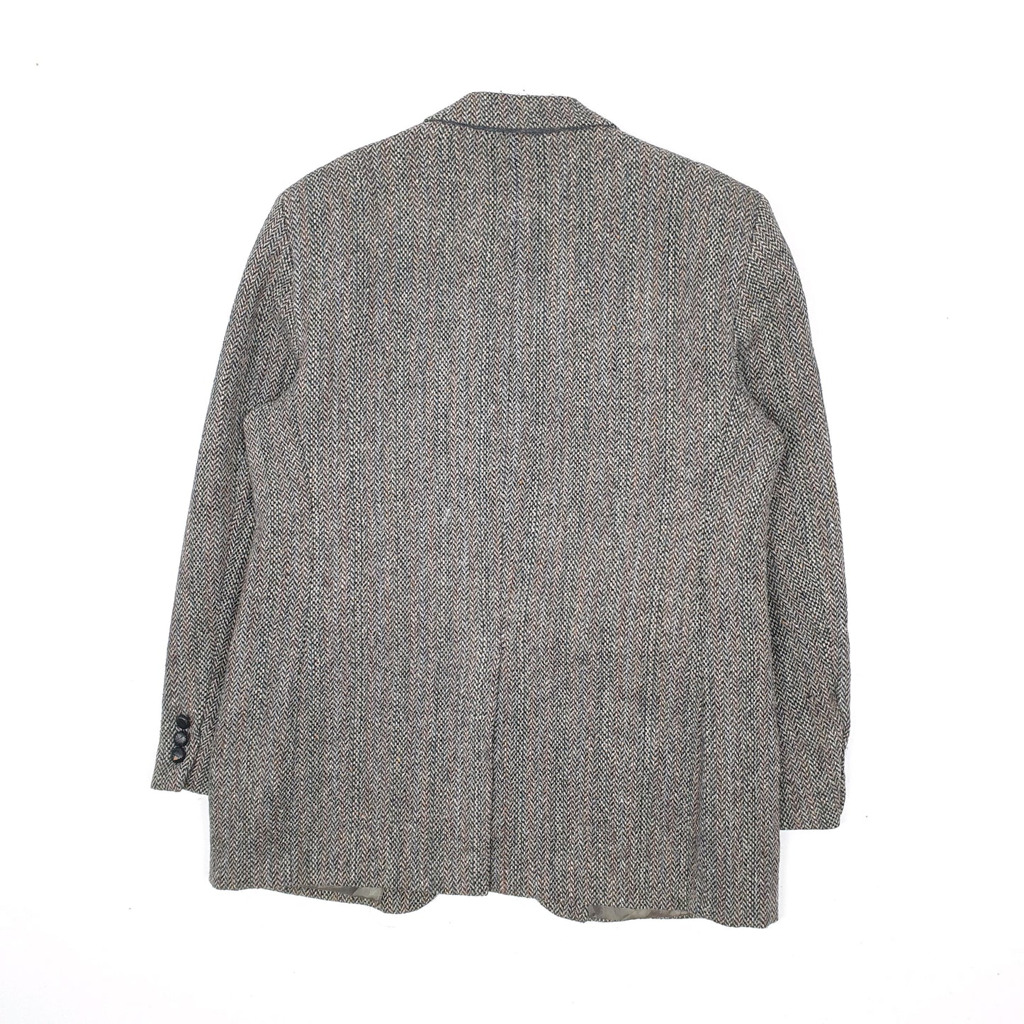 Mens Grey Eagle Clothes Harris Tweed  Coat