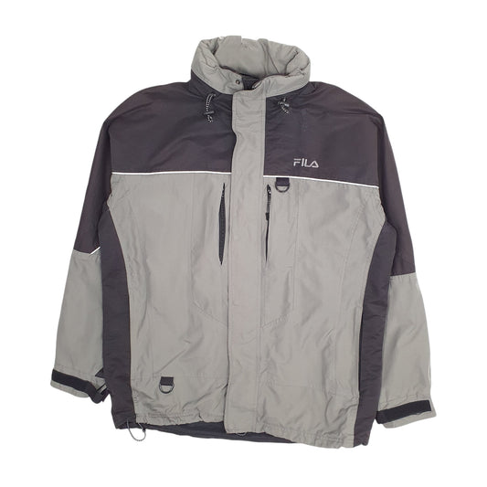 Mens Grey Fila Vintage Coat