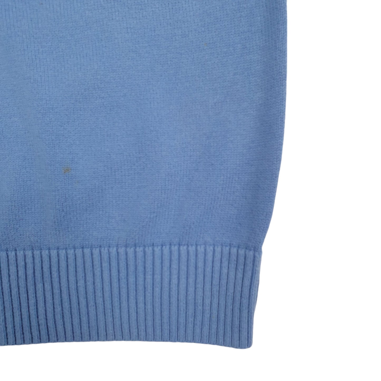 Mens Blue Tommy Hilfiger Knit V Neck Jumper