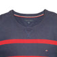 Mens Navy Tommy Hilfiger Stripes Crewneck Jumper