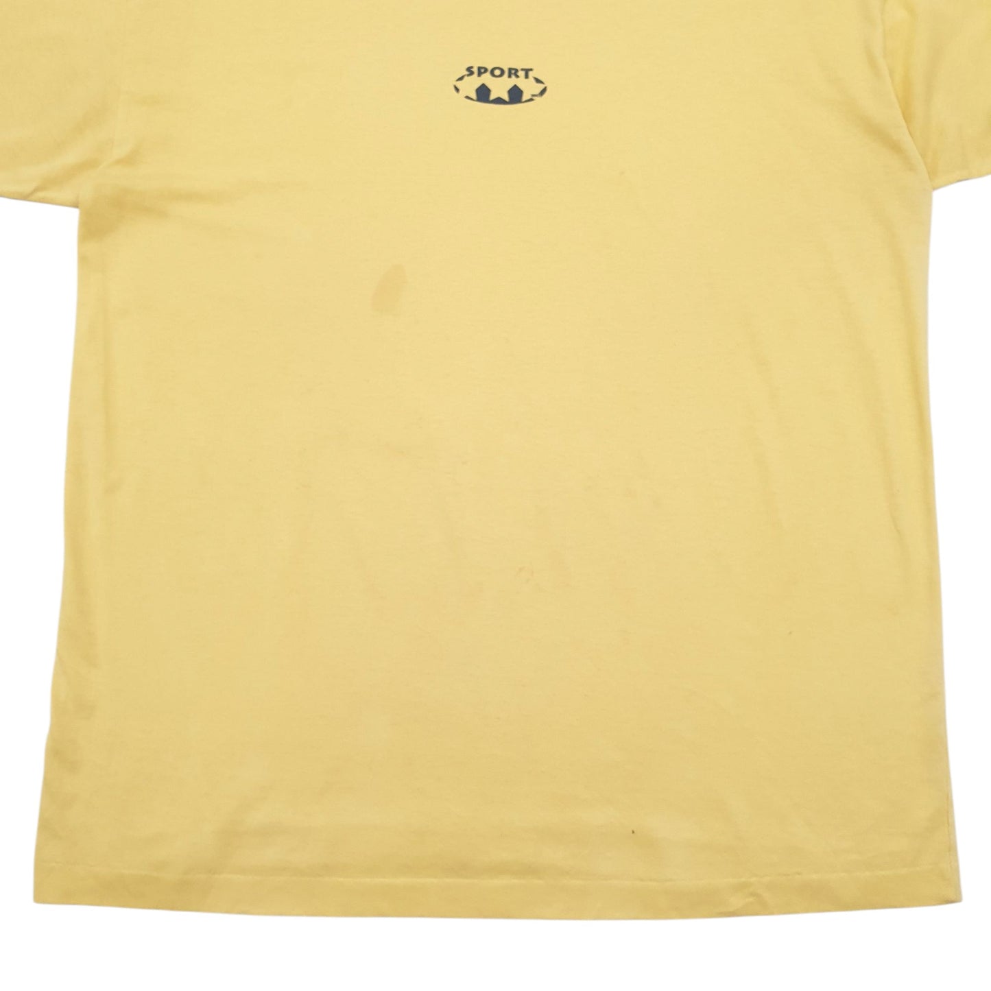 Mens Yellow Unbranded Single Stitch Vintage 90s Short Sleeve T Shirt