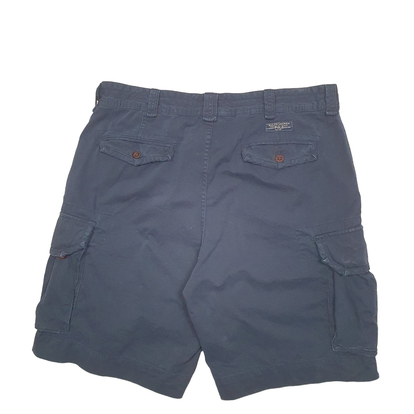 Mens Navy Polo Ralph Lauren Vintage 90's Cargo Shorts