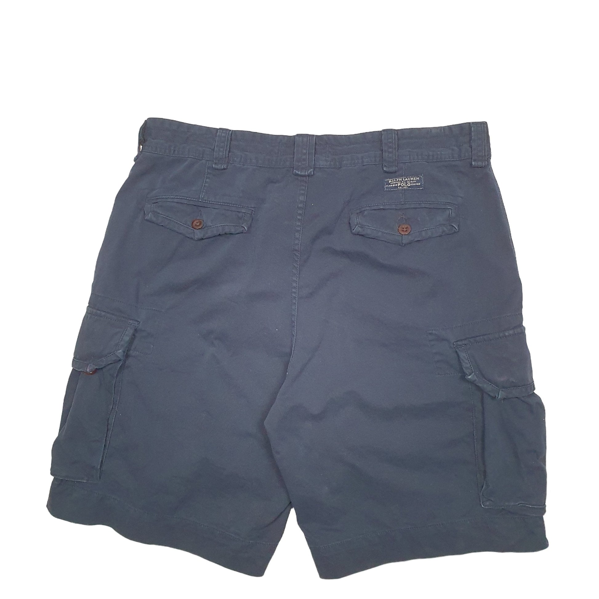 Mens Navy Polo Ralph Lauren Vintage 90's Cargo Shorts
