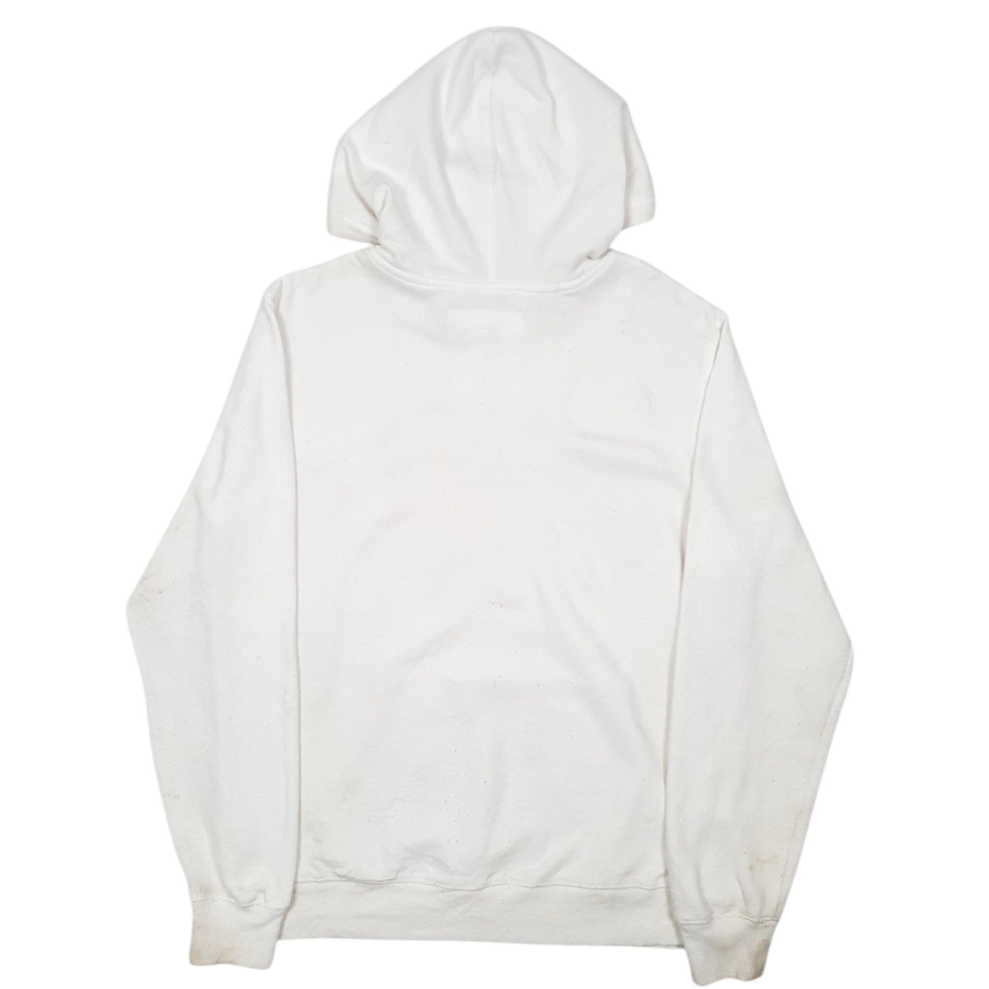 Mens White Levis Spellout Hoodie Jumper