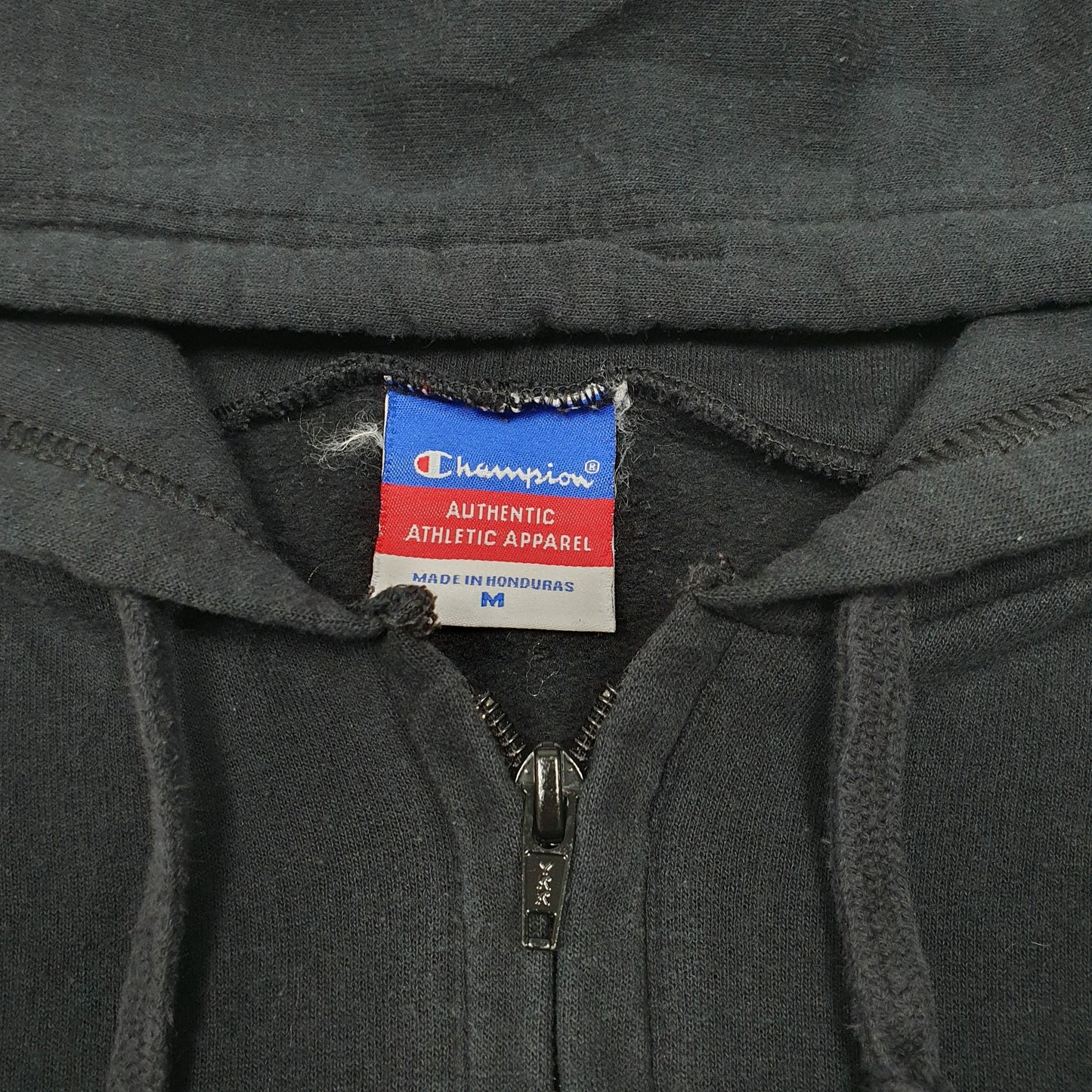 Mens Black Champion Half Zip George Washington University USA Hoodie Jumper