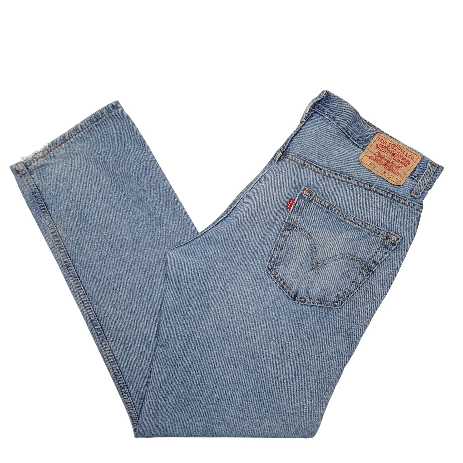 Mens Blue Levis  505 JeansW35 L32