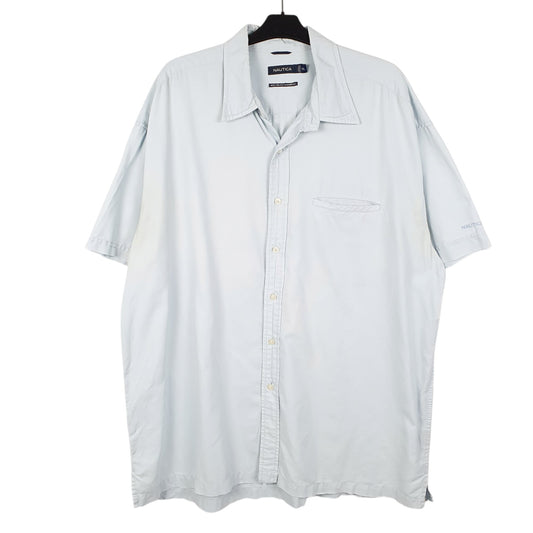 Mens Blue Nautica  Short Sleeve Shirt