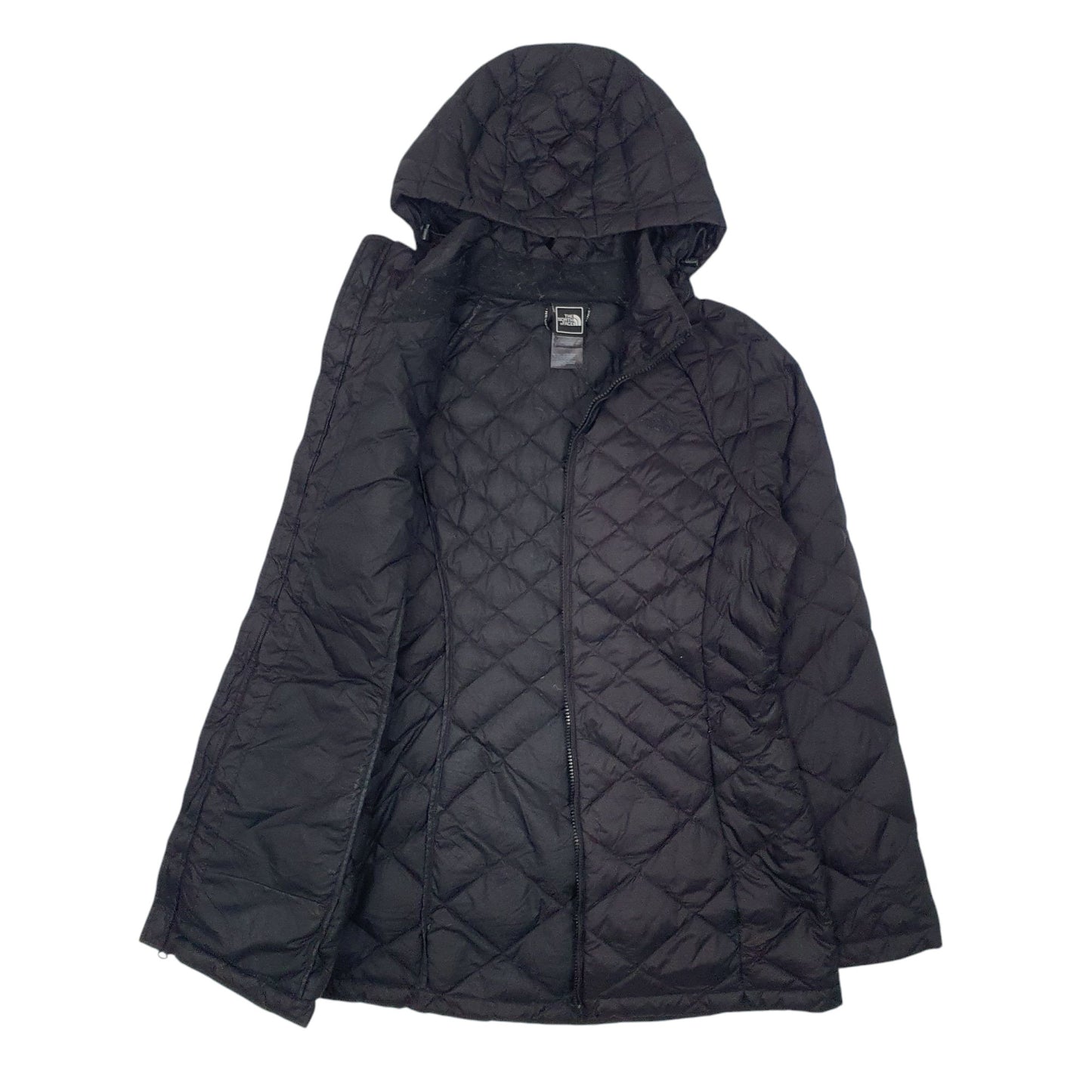 Womens Black The North Face Long Lined  Coat