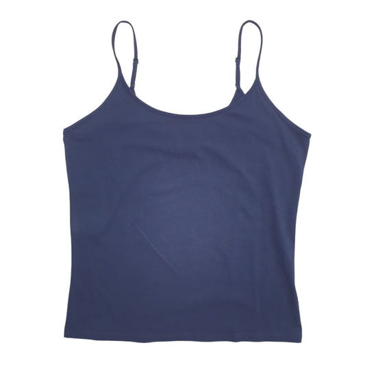 Womens Navy M&S Vest Short Sleeve T Shirt