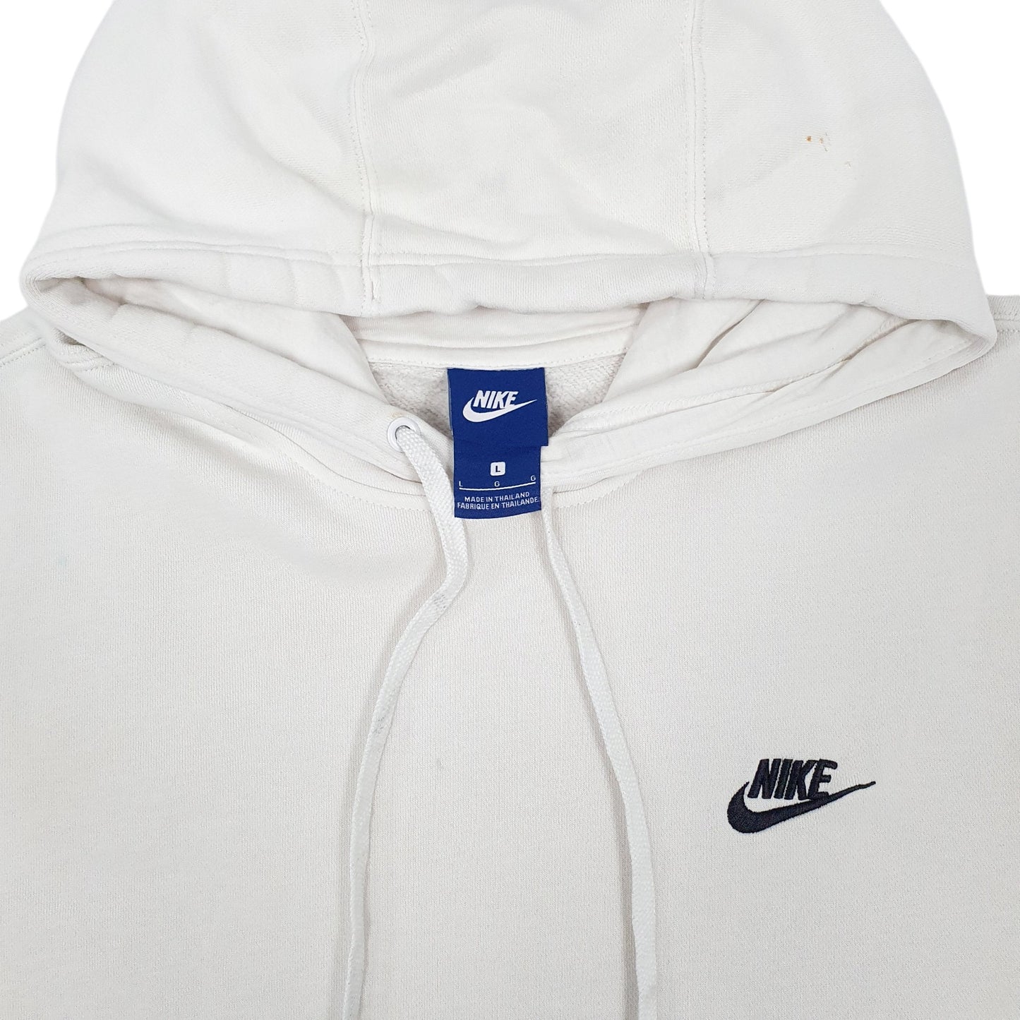 Mens White Nike  Hoodie Jumper