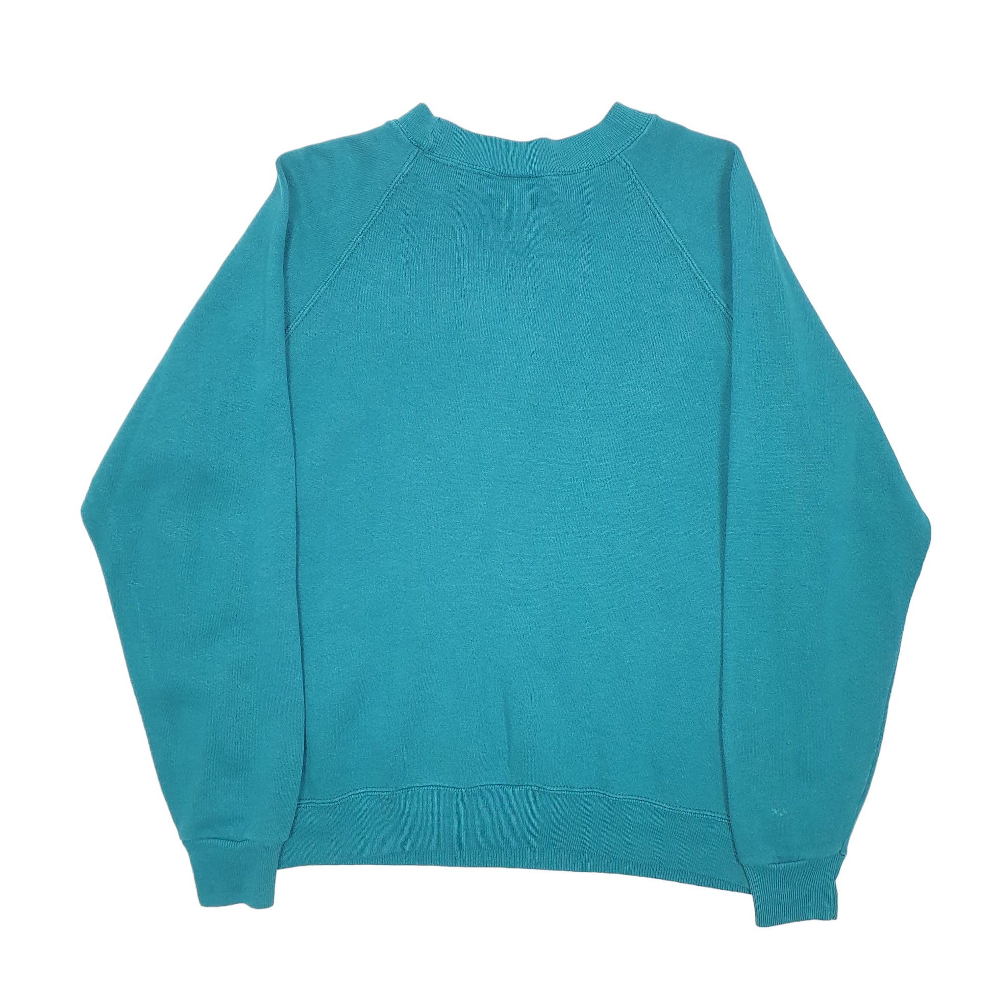 Womens Hanes Green Crewneck Her Way Raglan Vintage 90s Jumper M