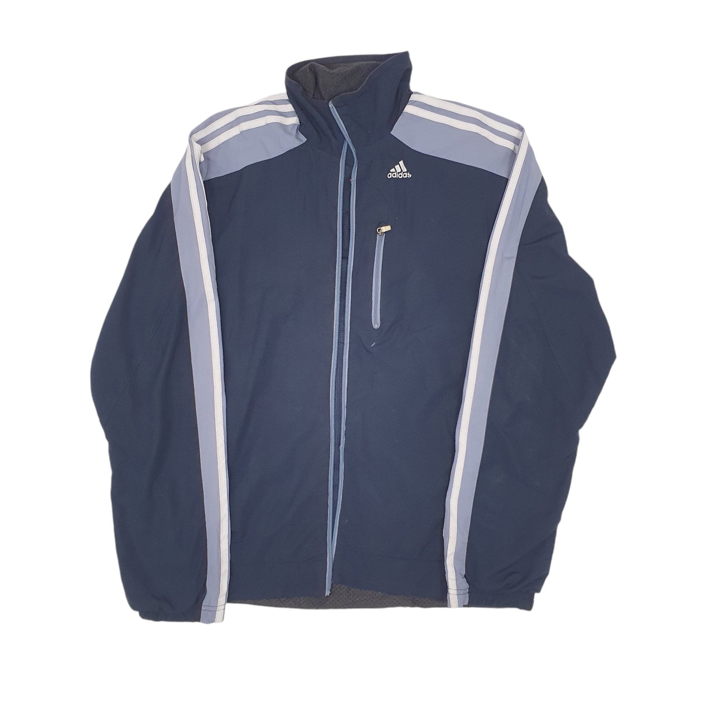 Mens Navy Adidas Climaproof Full Zip Coat