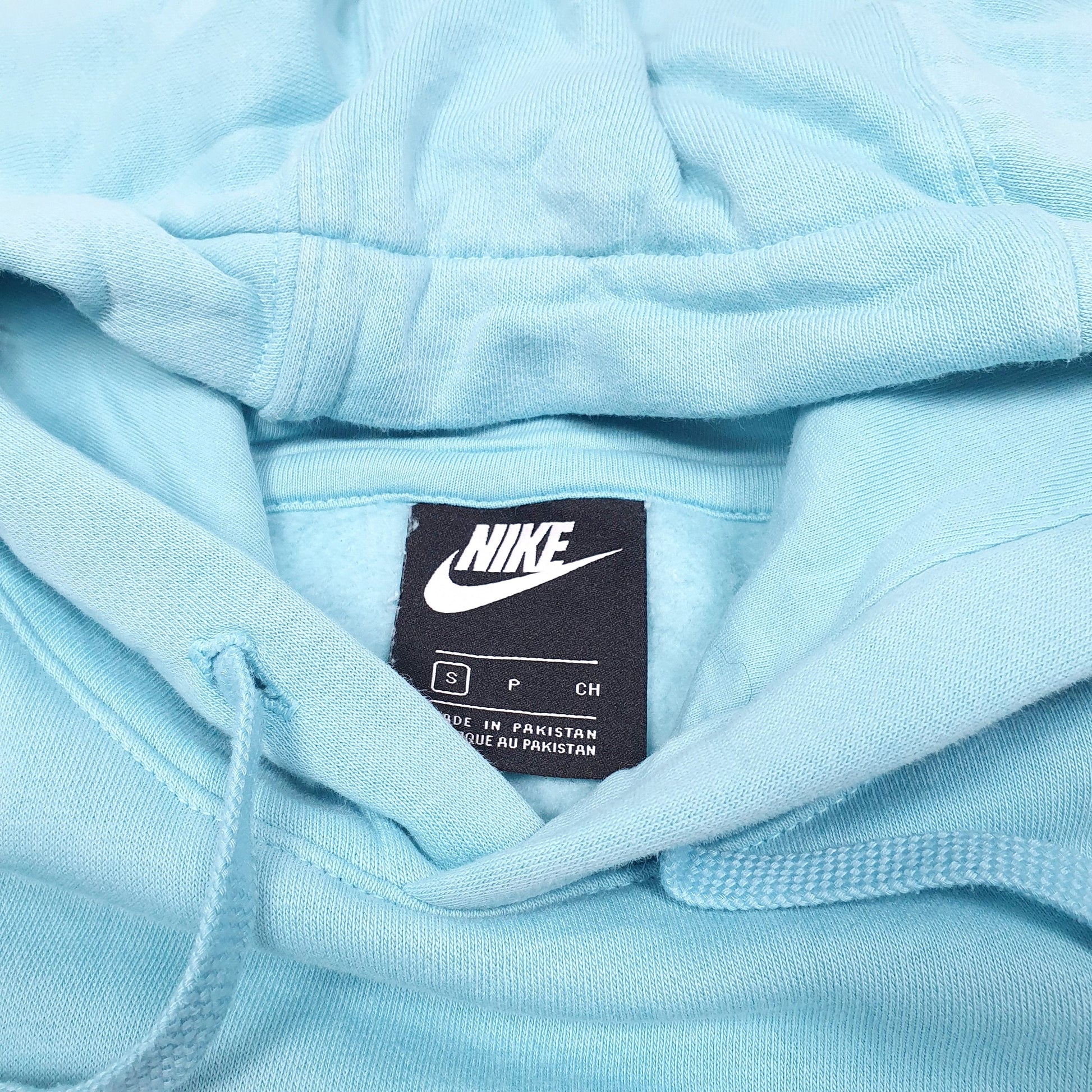 Mens Blue Nike Spellout Hoodie Jumper