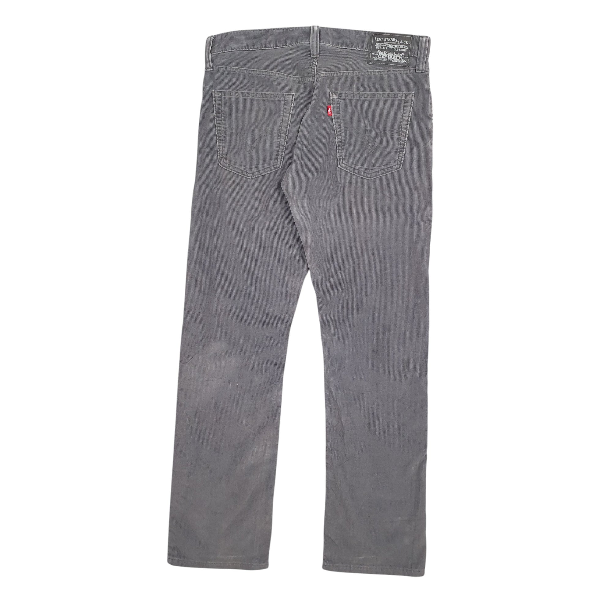 Mens Grey Levis  Corduroy Trousers