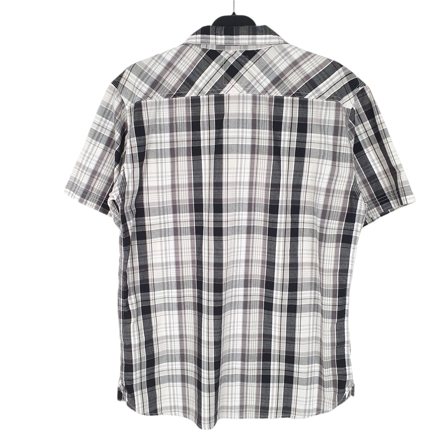 Mens Black Levis Check Short Sleeve Shirt