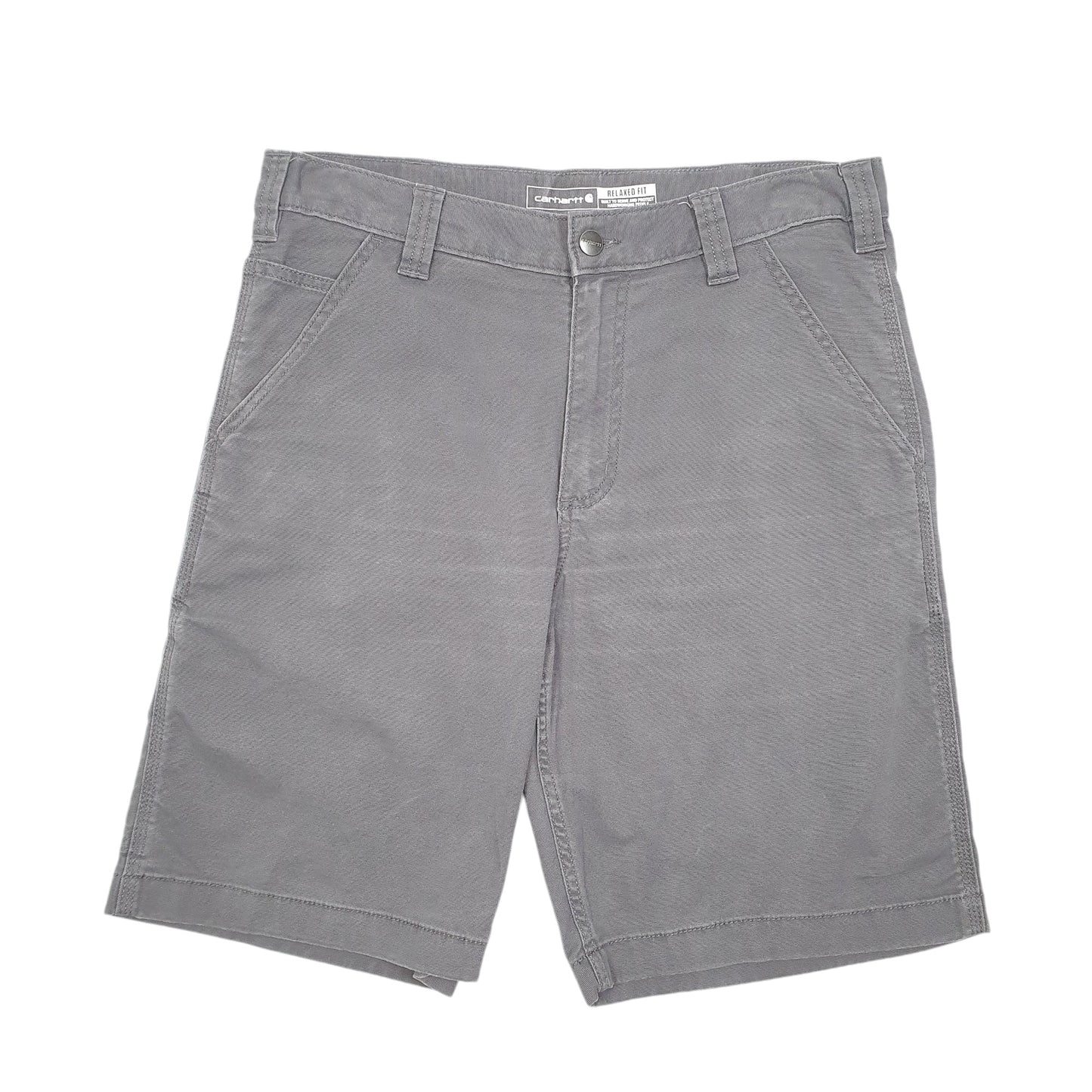Mens Grey Carhartt Workwear Relaxed Carpenter Shorts