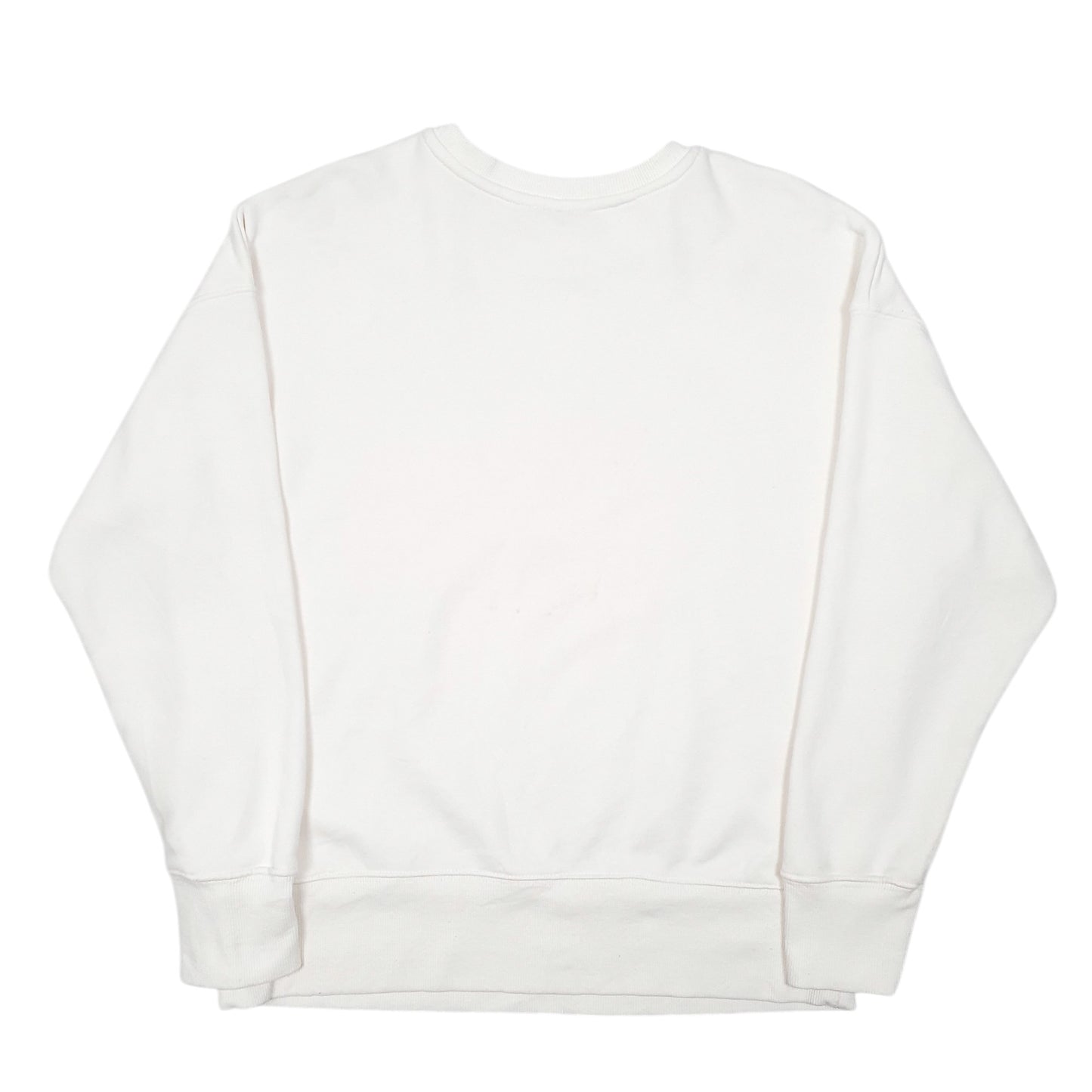Mens Cream Fila Spellout Crewneck Jumper
