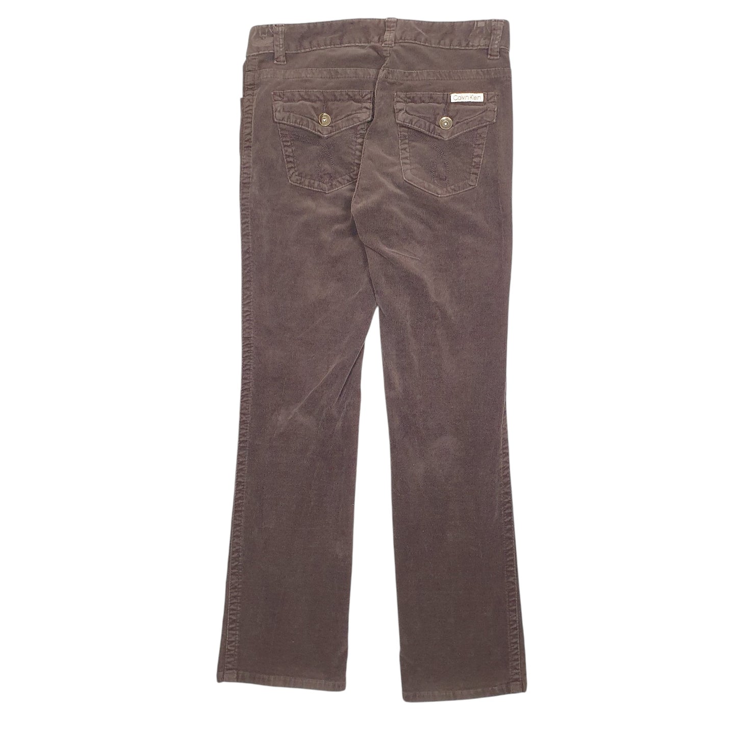 Womens Brown Calvin Klein  Corduroy Trousers