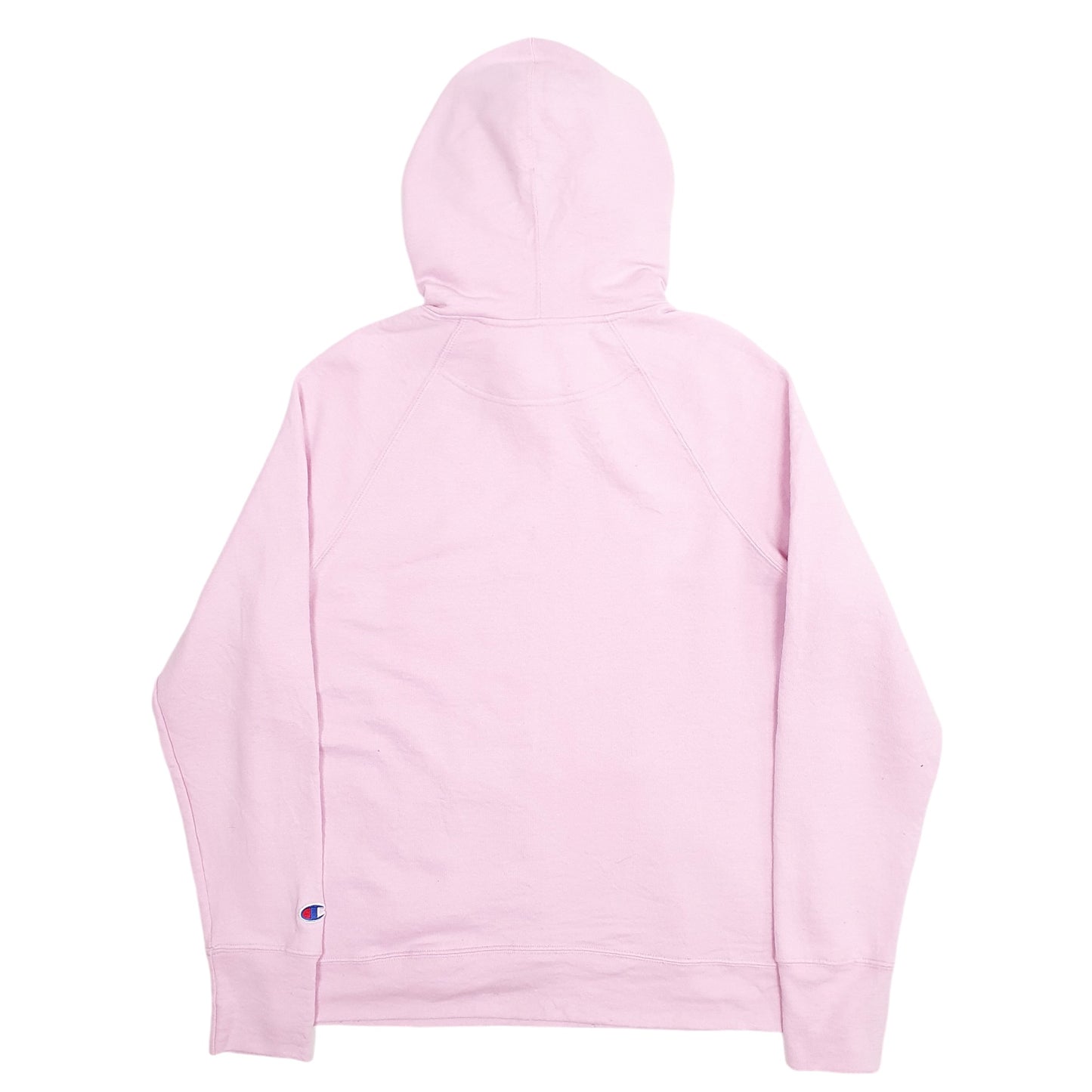 Womens Pink Champion Spellout Hoodie Jumper