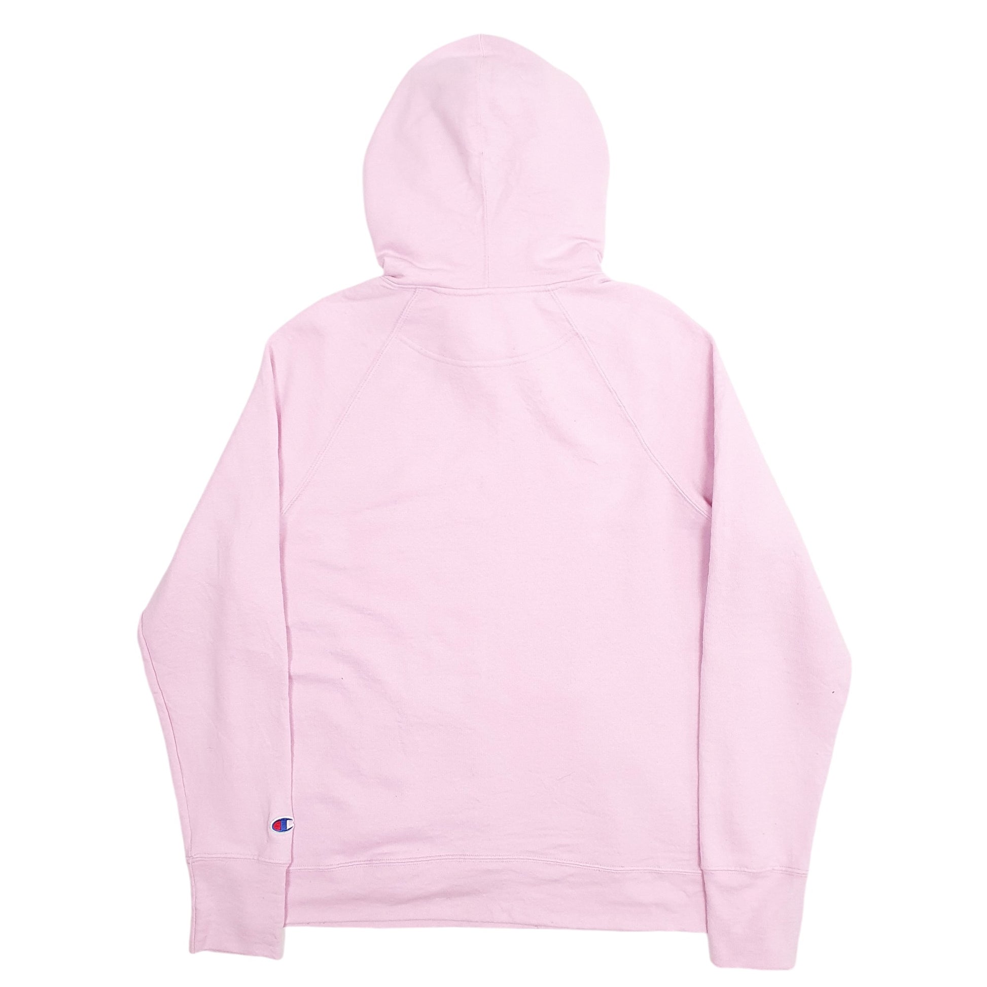 Womens Pink Champion Spellout Hoodie Jumper