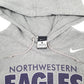 Mens Grey Nike Northwestern Eagles Hoodie Jumper