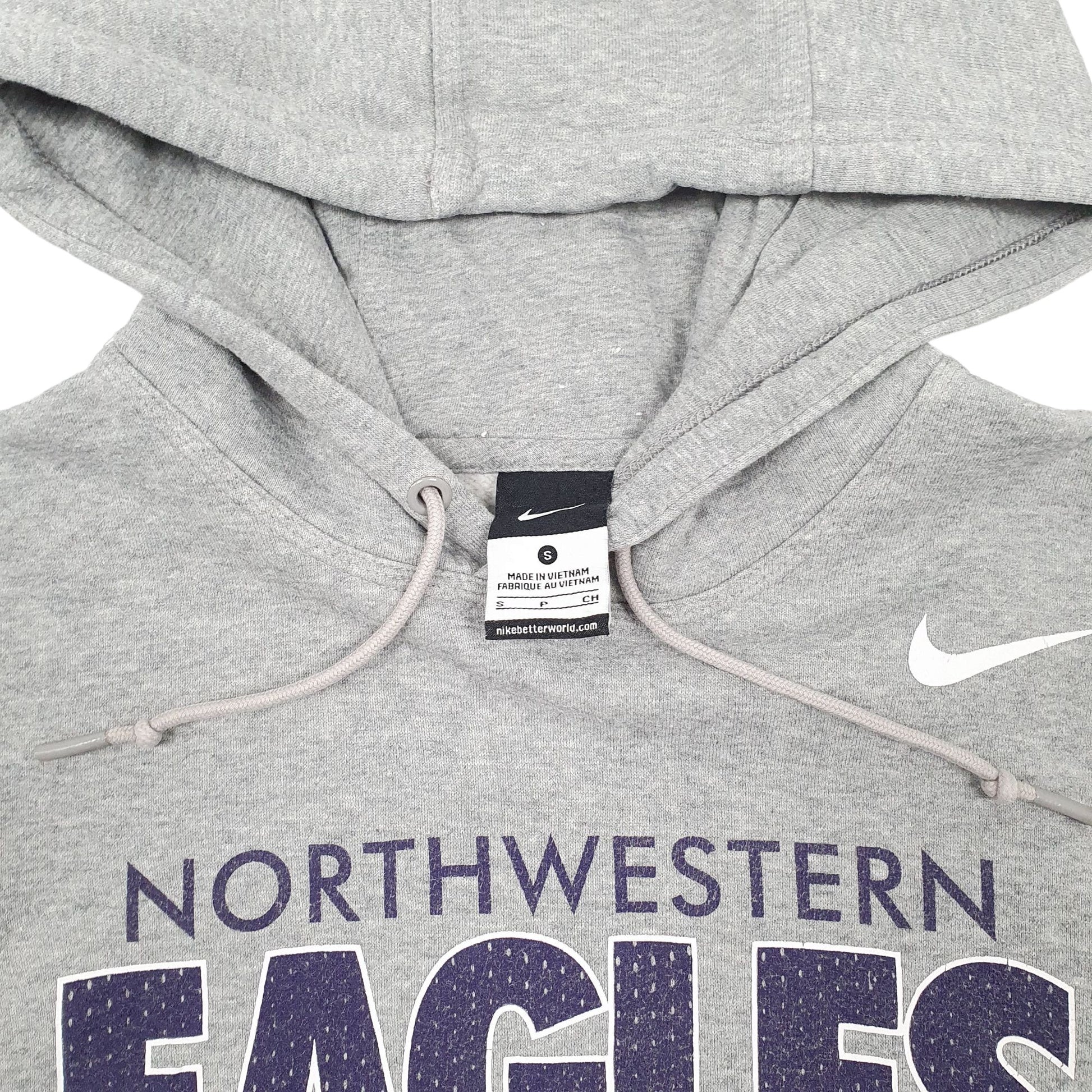 Mens Grey Nike Northwestern Eagles Hoodie Jumper