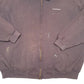 Mens Brown Carhartt Hoodie Workwear Full Zip Jumper